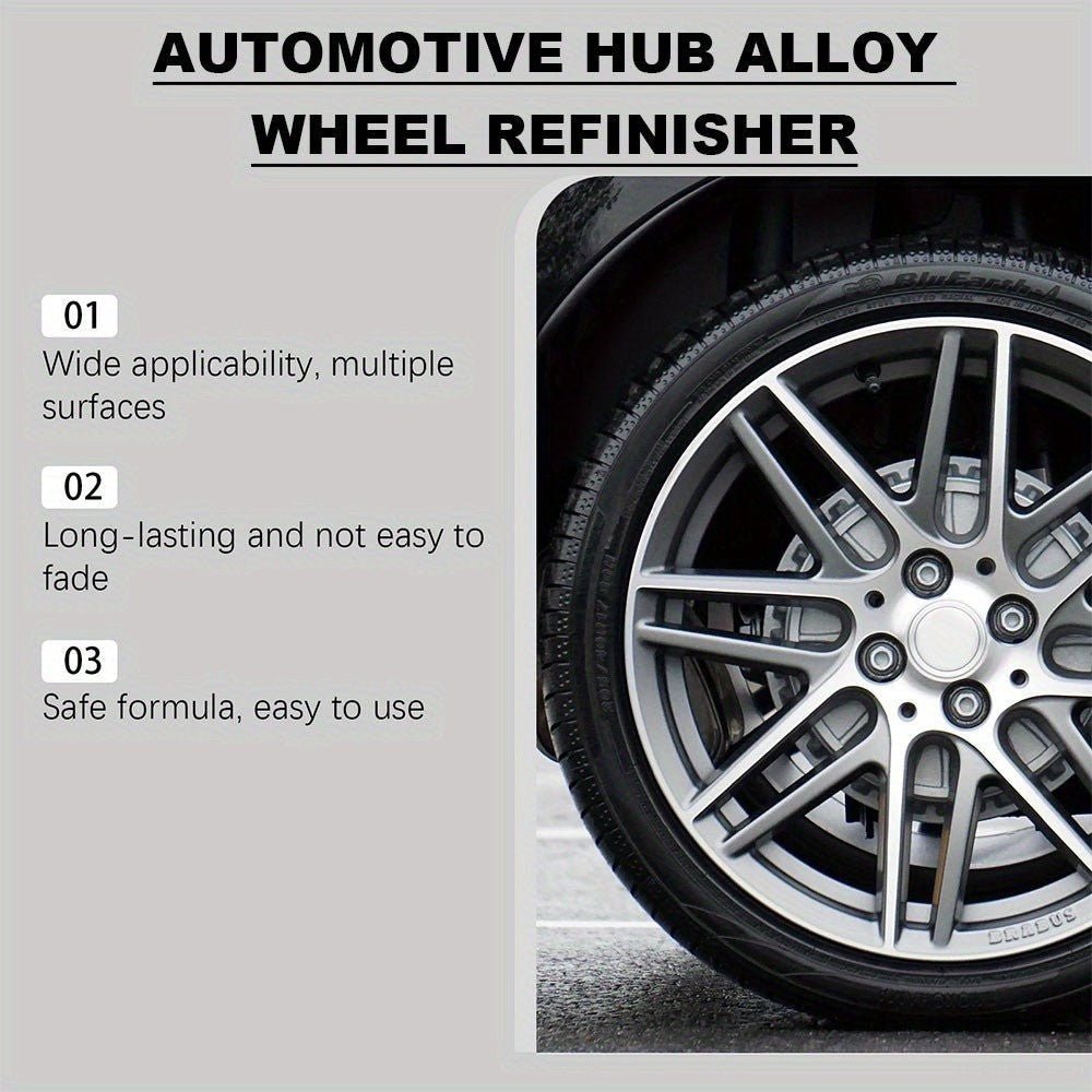Automotive Hub Wheel Refinisher, Alloy Wheel Scratch Repair Paste, Car Maintenance Polishing Cream for Rust & Scale Removal - TESLARY Tesla Shop Accessories Europe Nederlands Ireland Deutschland Espana Alicante France Italia