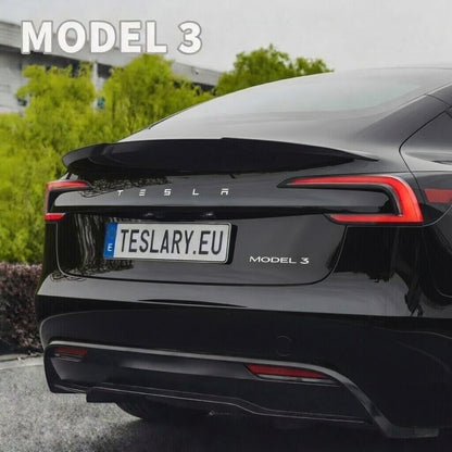 Blade Style 2026 Updated Trunk Spoiler in Carbon Fibre Gloss and Matte Style for Tesla Model 3 , Highland & Model Y - TESLARY Tesla Shop Accessories Europe Nederlands Dublin Cork Ireland Deutschland Espana Alicante France Italia