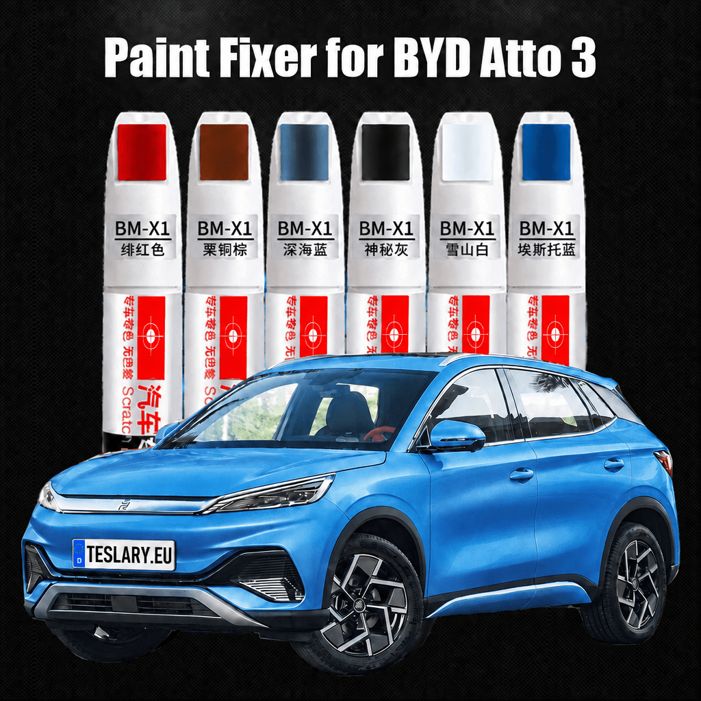 BYD SEAL , ATTO 3 & DOLPHIN Paint Repair Pens for DIY Repairs of Scratches and for Paint Touch Ups - TESLARY Buy Tesla Shop Accessories Europe Nederlands Dublin Cork Ireland Deutschland Espana Iceland Finland France Italia