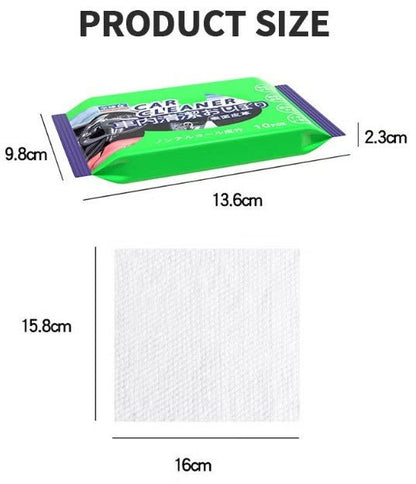 Car Cleaning Wipes ( Wet ) in a pack of 10 for Seat , Dash and More - Ideal for Your Tesla - TESLARY Tesla Shop Accessories Europe Nederlands Dublin Cork Ireland Deutschland Espana Alicante France Italia