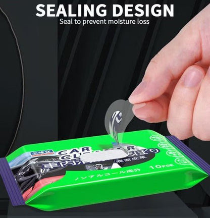 Car Cleaning Wipes ( Wet ) in a pack of 10 for Seat , Dash and More - Ideal for Your Tesla - TESLARY Tesla Shop Accessories Europe Nederlands Dublin Cork Ireland Deutschland Espana Alicante France Italia