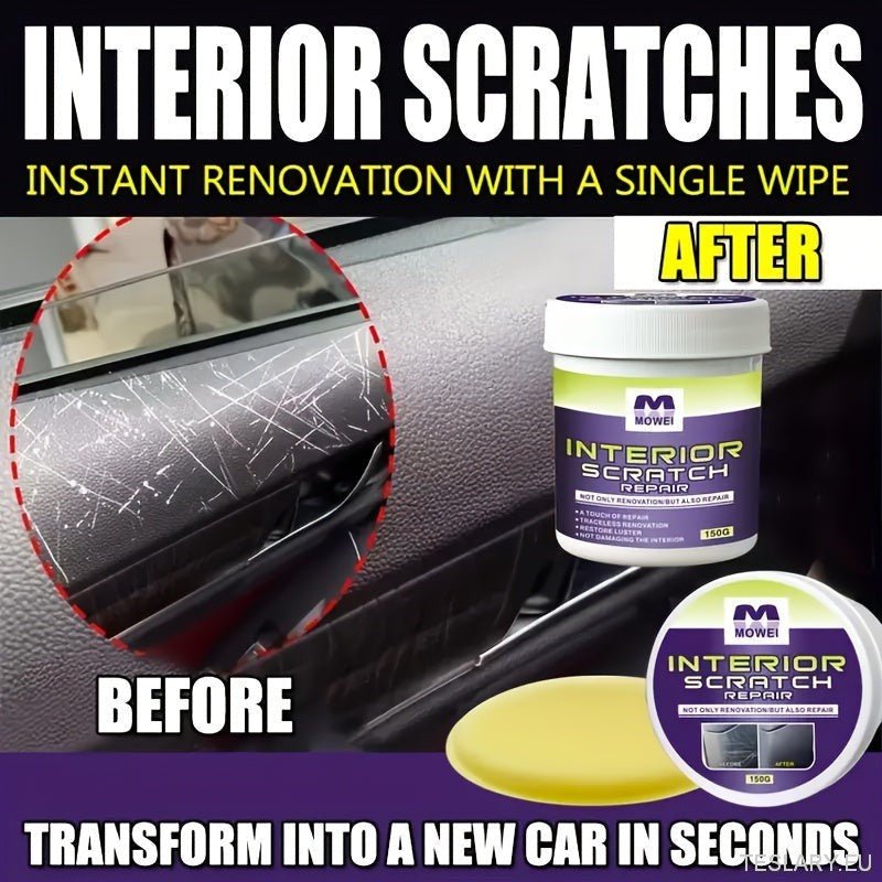 Car Interior Renewal Cream - Scratch Remover & Plastic Repair for Dashboards, Trim & Bumpers - TESLARY Tesla Shop Accessories Europe Nederlands Dublin Cork Ireland Deutschland Espana Alicante France Italia