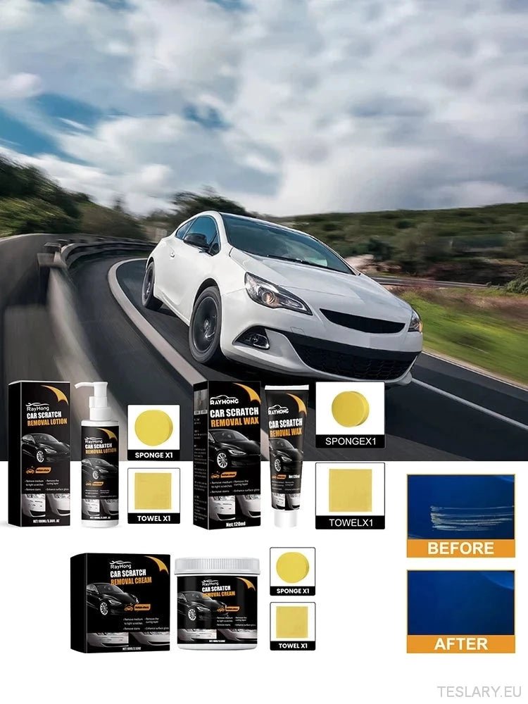 Car Paint Care Scratch Removal Lotion Paint Care Kit Repair Polishing for Tesla and other EVs - TESLARY Tesla Shop Accessories Europe Nederlands Dublin Cork Ireland Deutschland Espana Alicante France Italia
