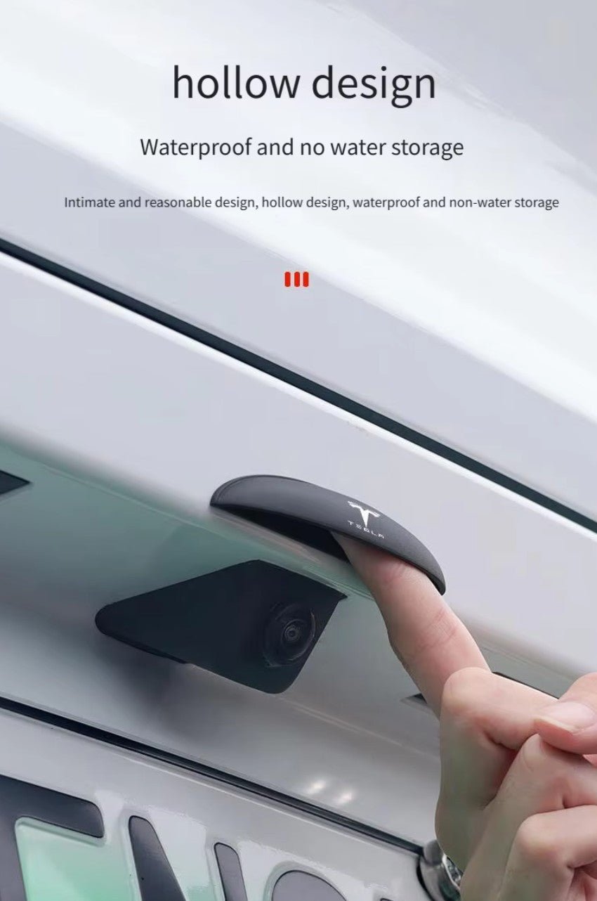 Car Rear Camera Rain Cover ABS Waterproof Rear View Camera Shield for your Tesla Model 3 / Y with Logo - TESLARY Tesla Shop Accessories Europe Nederlands Dublin Cork Ireland Deutschland Espana Alicante France Italia