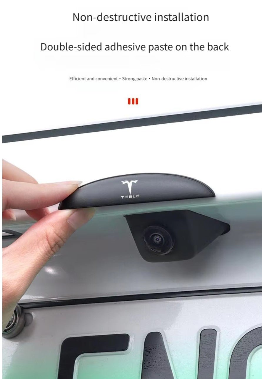 Car Rear Camera Rain Cover ABS Waterproof Rear View Camera Shield for your Tesla Model 3 / Y with Logo - TESLARY Tesla Shop Accessories Europe Nederlands Dublin Cork Ireland Deutschland Espana Alicante France Italia