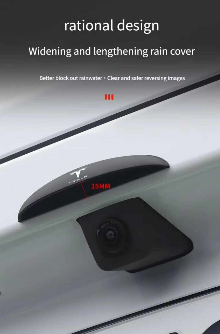 Car Rear Camera Rain Cover ABS Waterproof Rear View Camera Shield for your Tesla Model 3 / Y with Logo - TESLARY Tesla Shop Accessories Europe Nederlands Dublin Cork Ireland Deutschland Espana Alicante France Italia