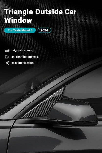 Cache de rétroviseur extérieur en fibre de carbone pour Tesla Model 3 Highlands en noir ou en rouge - TESLARY Tesla Shop Accessoires Europe Pays-Bas Dublin Cork Irlande Allemagne Espagne Alicante France Italie