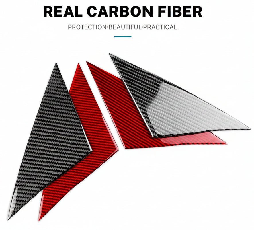 Cache de rétroviseur extérieur en fibre de carbone pour Tesla Model 3 Highlands en noir ou en rouge - TESLARY Tesla Shop Accessoires Europe Pays-Bas Dublin Cork Irlande Allemagne Espagne Alicante France Italie