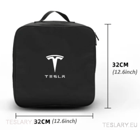 EV Cable Storage Bags Round & Square with Logo - TESLARY Tesla Shop Accessories Europe Nederlands Dublin Cork Ireland Deutschland Espana Alicante France Italia