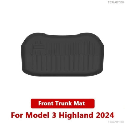 Front & Rear TPE Storage Mats for Tesla Model 3 Highland ( 2 ) - TESLARY Tesla Shop Accessories Europe Nederlands Dublin Cork Ireland Deutschland Espana Alicante France Italia