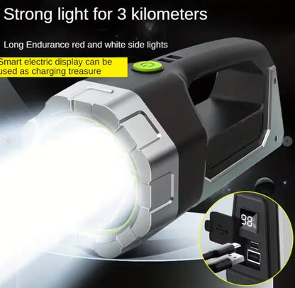 Handheld Emergency Torch with Long Range Beam and Easy USB Charging Ideal for your Emergency Car Kit - Tesla - TESLARY Tesla Shop Accessories Europe Nederlands Dublin Cork Ireland Deutschland Espana Alicante France Italia