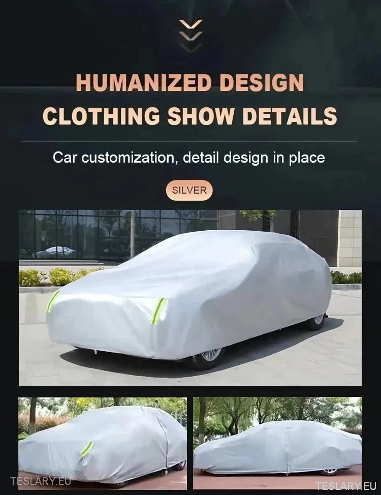 Indoor/Outdoor Universal 4.9M Car Cover/Protector - Black - TESLARY Tesla Shop Accessories Europe Nederlands Ireland Deutschland Espana Alicante France Italia