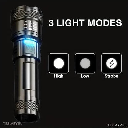 Tesla Flashlight LED-Zoom-Zseblámpa és mobile Powerbank - TESLARY TESLARY.IE Írország ...