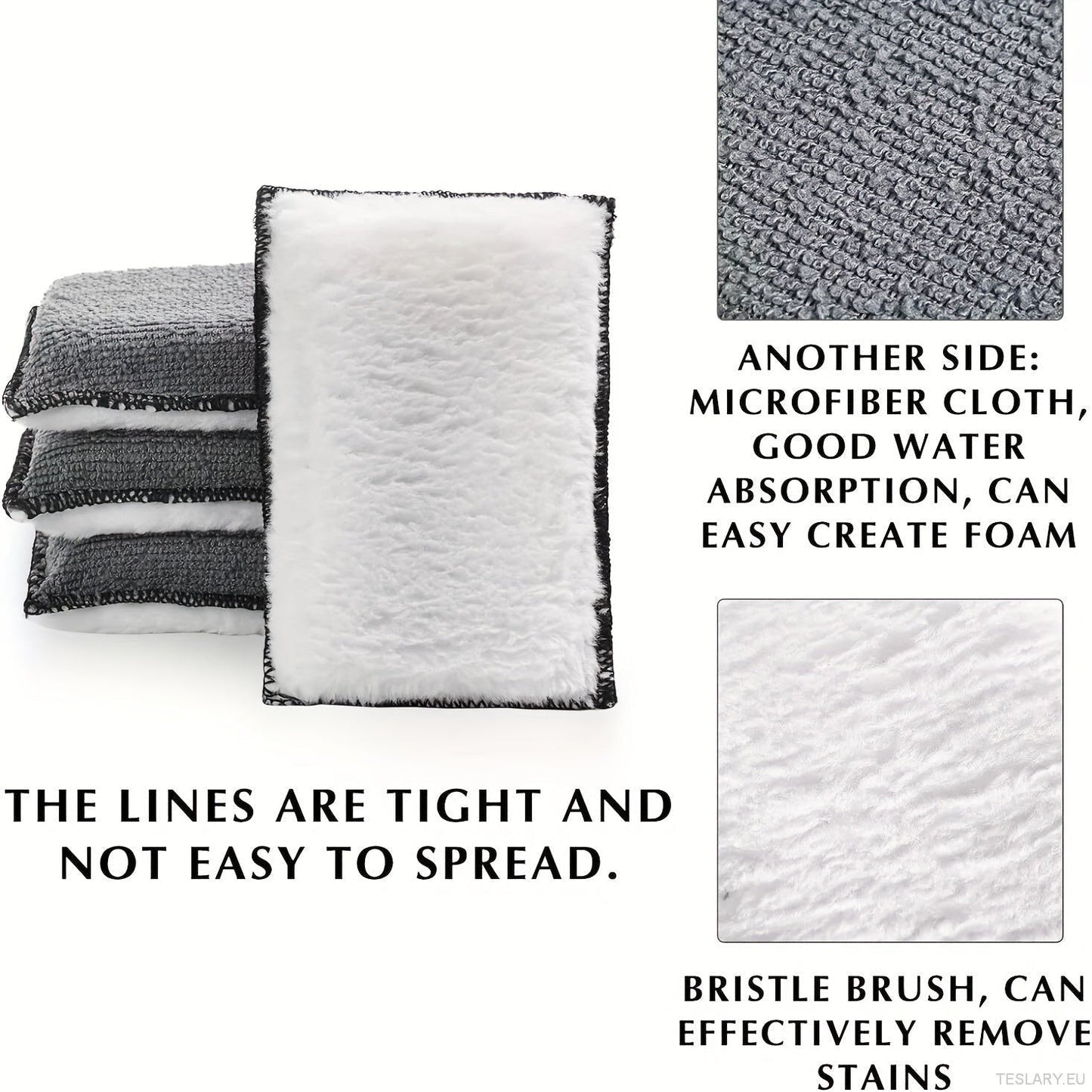 Luxury car upholstery cleaning sponge set, seat and exterior care washing block, cloth set - TESLARY Tesla Shop Accessories Europe Nederlands Dublin Cork Ireland Deutschland Espana Alicante France Italia