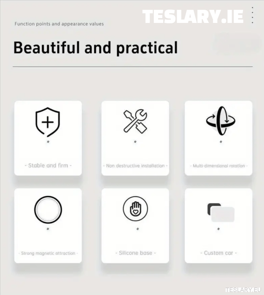 Magnetic Phone Holder for Tesla Models 3+ Highland - TESLARY Tesla Shop Accessories Europe Nederlands Dublin Cork Ireland Deutschland Espana Alicante France Italia