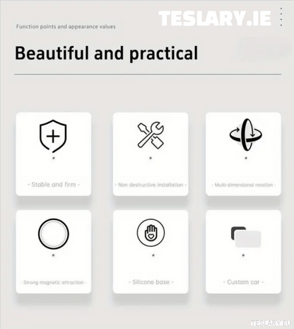 Magnetic Phone Holder for Tesla Models 3+ Highland - TESLARY Tesla Shop Accessories Europe Nederlands Dublin Cork Ireland Deutschland Espana Alicante France Italia