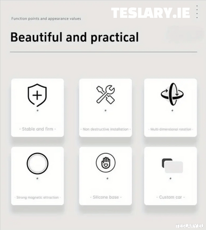 Magnetic Phone Holder for Tesla Models 3+ Highland - TESLARY Tesla Shop Accessories Europe Nederlands Dublin Cork Ireland Deutschland Espana Alicante France Italia