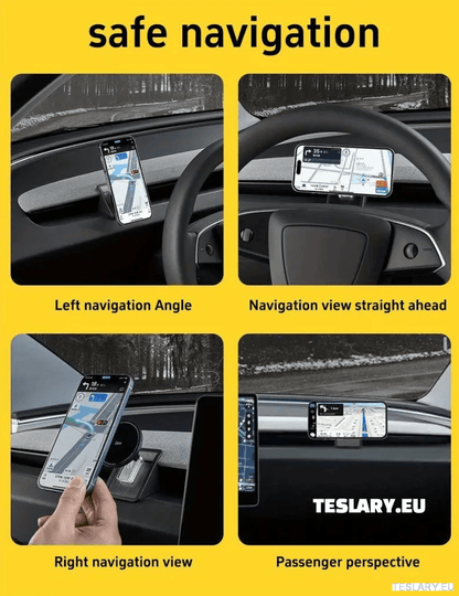 Magnetic Phone Holder for Tesla Models 3+ Highland - TESLARY Tesla Shop Accessories Europe Nederlands Dublin Cork Ireland Deutschland Espana Alicante France Italia