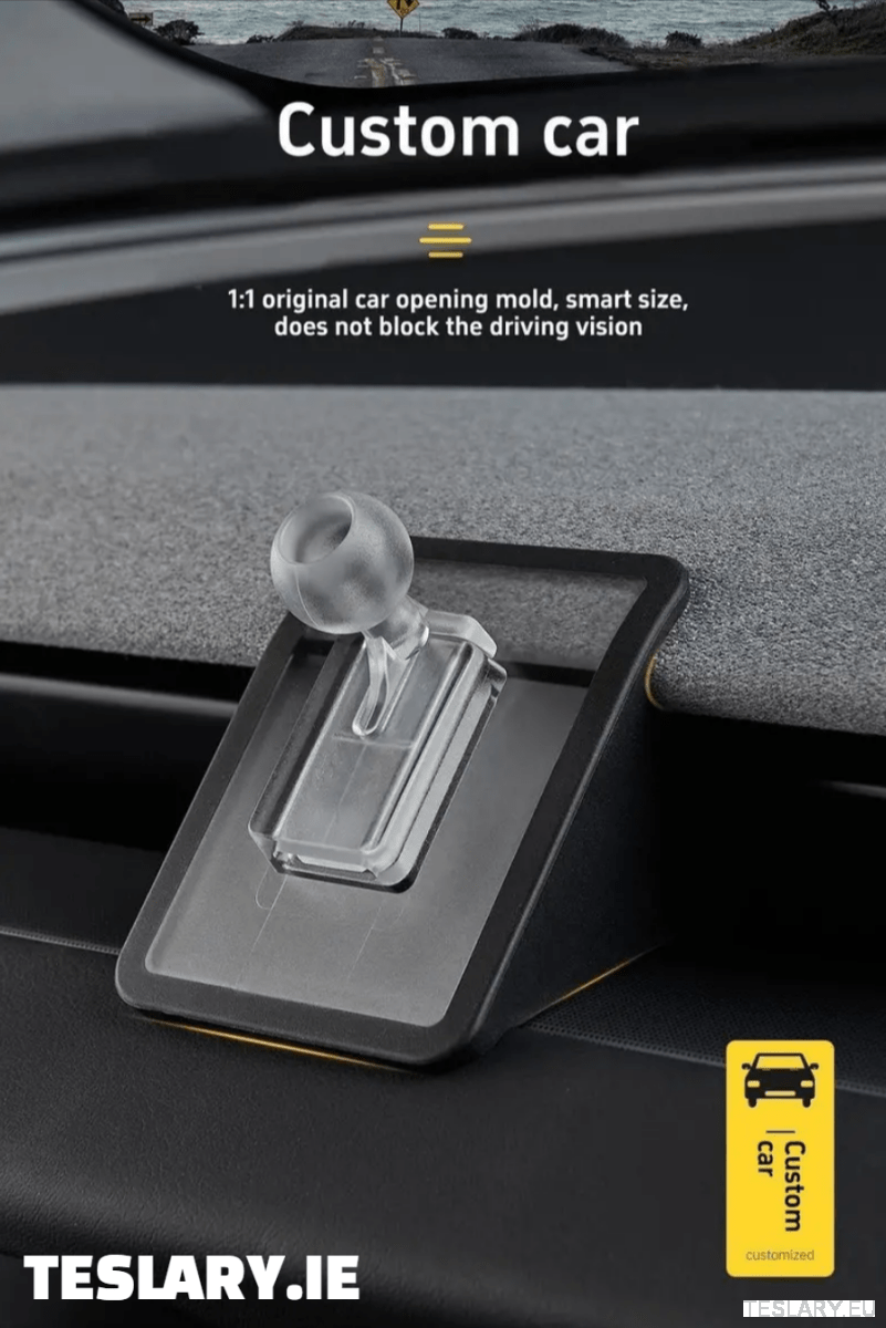 Magnetic Phone Holder for Tesla Models 3+ Highland - TESLARY Tesla Shop Accessories Europe Nederlands Dublin Cork Ireland Deutschland Espana Alicante France Italia