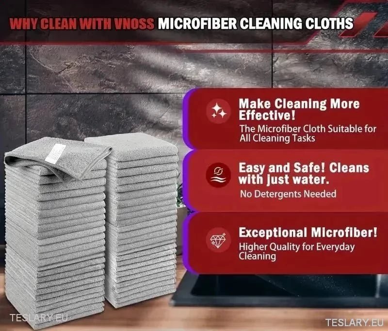 MicroFiber Cloth Towel for Tesla 3, Y , S and X - TESLARY Tesla Shop Accessories Europe Nederlands Ireland Deutschland Espana Alicante France Italia