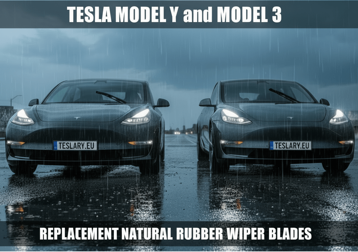 Natural Rubber Premium Replacement Windscreen Wipers for Tesla Model 3 and Tesla Model Y - TESLARY Tesla Shop Accessories Europe Nederlands Dublin Cork Ireland Deutschland Espana Alicante France Italia