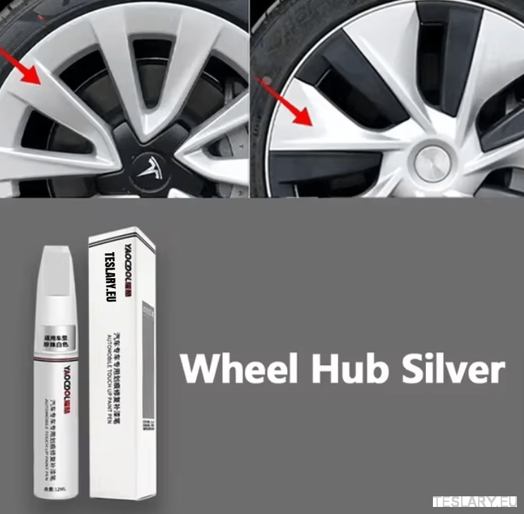 Paint Touch Up Brush Kits in Tesla Colours Body & Wheels 12ml for Model 3 Y S X - TESLARY Tesla Shop Accessories Europe Nederlands Dublin Cork Ireland Deutschland Espana Alicante France Italia