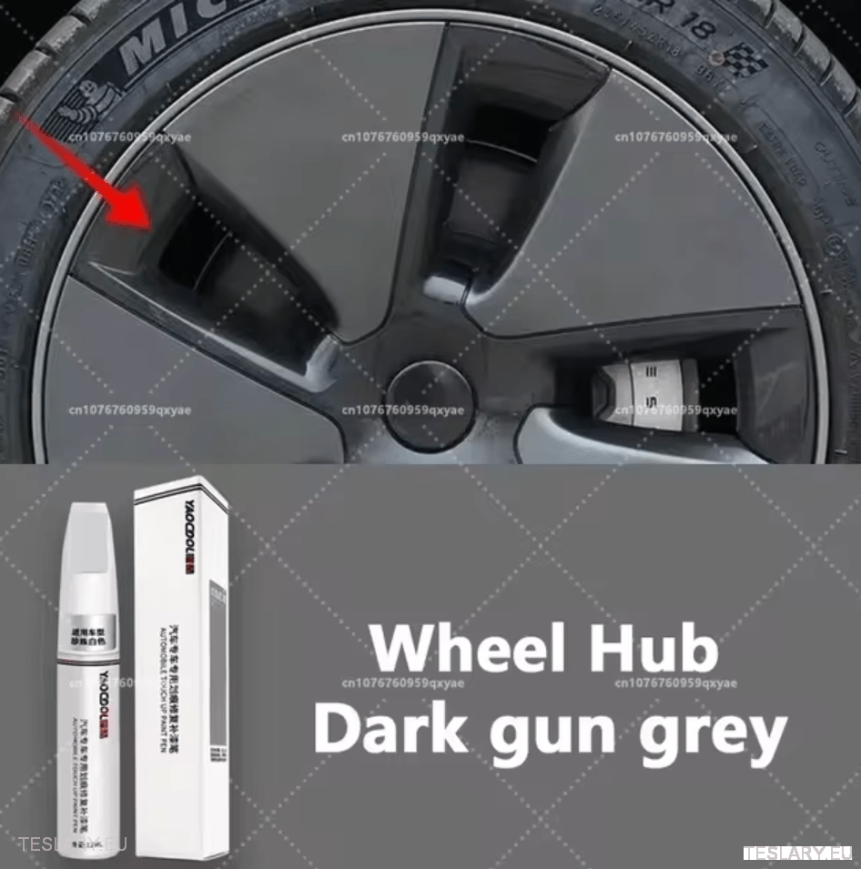 Paint Touch Up Brush Kits in Tesla Colours Body & Wheels 12ml for Model 3 Y S X - TESLARY Tesla Shop Accessories Europe Nederlands Dublin Cork Ireland Deutschland Espana Alicante France Italia