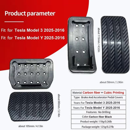 Amélioration des performances Tesla Model 3, Model Oui, Model 3 Highland et Model Pédales de frein et d'accélérateur haut de gamme Y Juniper antidérapantes - TESLARY Tesla Shop Accessoires Europe Pays-Bas Dublin Cork Irlande Allemagne Espagne Alicante France Italie