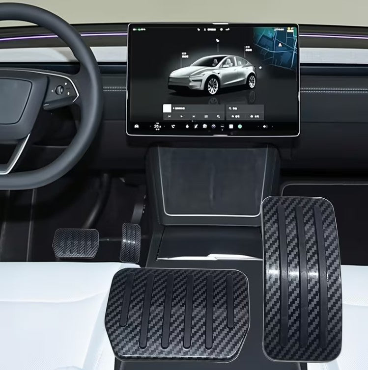 Amélioration des performances Tesla Model 3, Model Oui, Model 3 Highland et Model Pédales de frein et d'accélérateur haut de gamme Y Juniper antidérapantes - TESLARY Tesla Shop Accessoires Europe Pays-Bas Dublin Cork Irlande Allemagne Espagne Alicante France Italie