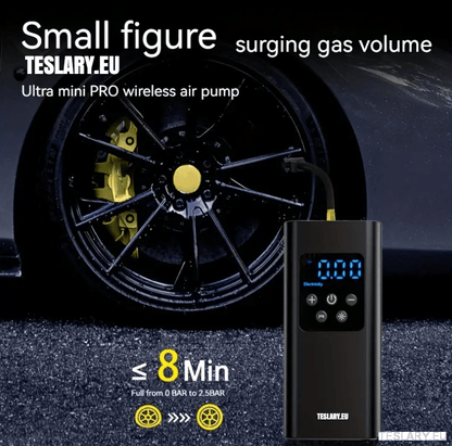 Portable Battery Powered Tyre Compressor for Tesla Model 3 Y S X - 4500Mah - TESLARY Tesla Shop Accessories Europe Nederlands Dublin Cork Ireland Deutschland Espana Alicante France Italia