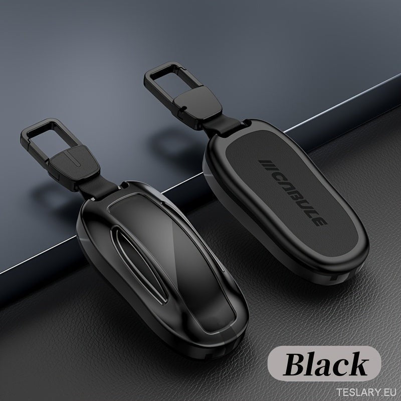 Premium Alloy Tesla Key Case Protection Black - TESLARY Tesla Shop Accessories Europe Nederlands Ireland Deutschland Espana Alicante France Italia