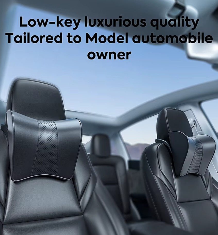 Premium-Kopfstützenkissen mit Nackenstütze für Tesla Model 3 , Y , Highland & Juniper - TESLARY Tesla Shop Zubehör Europa Niederlande Dublin Cork Irland Deutschland Spanien Alicante Frankreich Italien