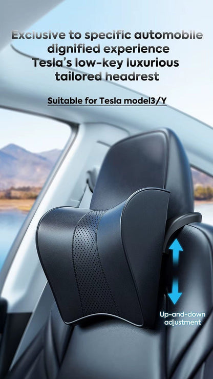 Premium-Kopfstützenkissen mit Nackenstütze für Tesla Model 3 , Y , Highland & Juniper - TESLARY Tesla Shop Zubehör Europa Niederlande Dublin Cork Irland Deutschland Spanien Alicante Frankreich Italien