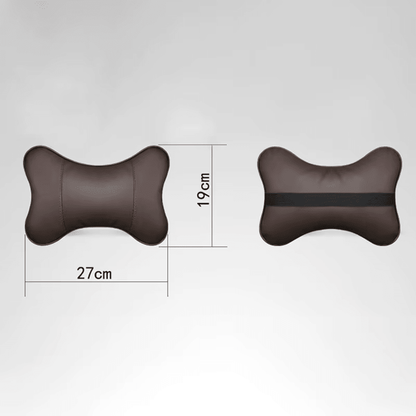 Premium PU Leather Head and Neck Rest & Protector Pillows For Tesla Model 3 Y S X with Logo - TESLARY Tesla Shop Accessories Europe Nederlands Dublin Cork Ireland Deutschland Espana Alicante France Italia