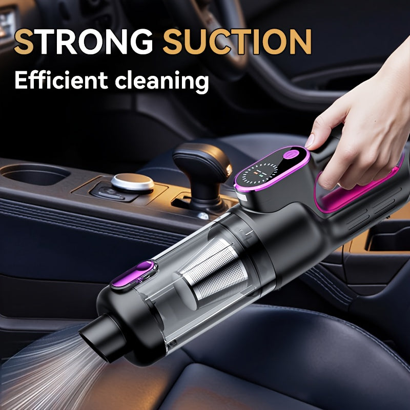Premium Handheld Cordless Vacuum Cleaner Equipped with a Brushless Motor Featuring a Powerful Suction of 18000Pa LED Lights a TypeC Port And a Washable Filter Suitable for your Tesla Model 3 Y S X