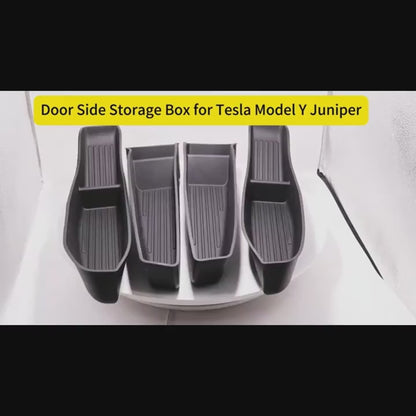 Tesla model 3/y/3+ Highland Door Organizer Protective Pockets Front & Dozadu