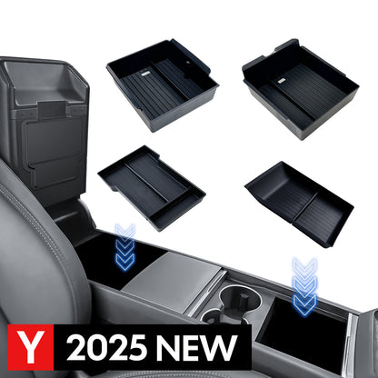 6 in 1 Storage Organiser Set for Centre and Front Console of the Tesla Model Y Juniper