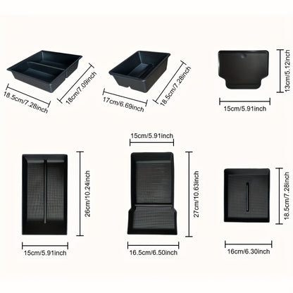 Plateau de rangement pour console centrale 5 en 1 pour Tesla Model 3 Highland et Tesla Model Y Genévrier