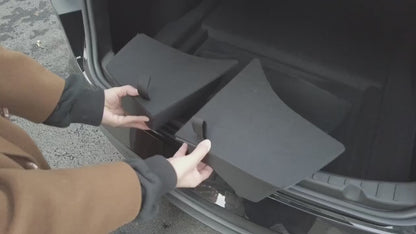 Tesla Model 3 Highland Heck -Organisator -Seitentaschen mit Deckel (2)