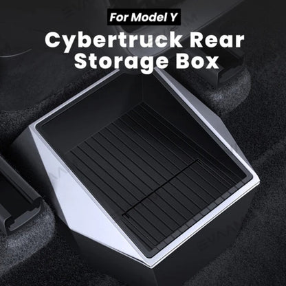 Rear Row Cybertruck Style Storage Box for Tesla Model Y 2022-2024 - TESLARY Tesla Shop Accessories Europe Nederlands Dublin Cork Ireland Deutschland Espana Alicante France Italia