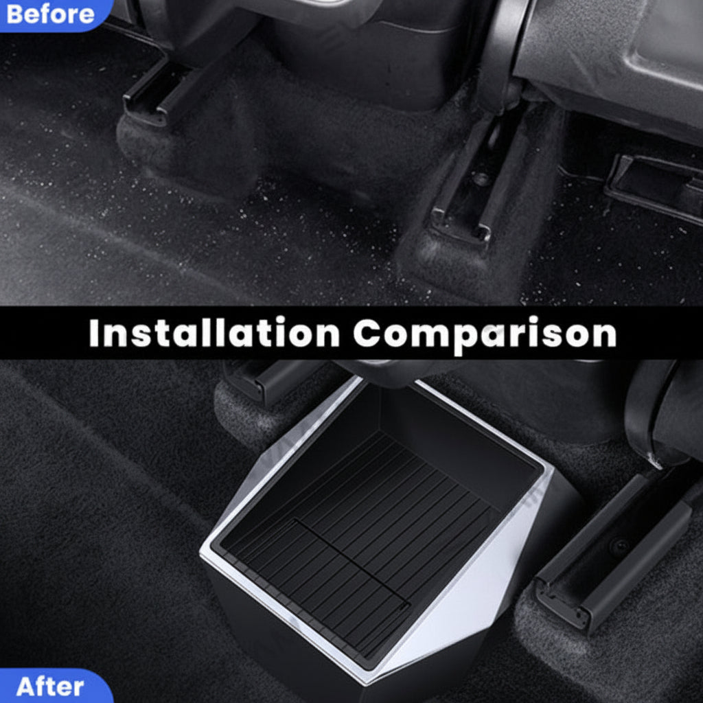 Rear Row Cybertruck Style Storage Box for Tesla Model Y 2022-2024 - TESLARY Tesla Shop Accessories Europe Nederlands Dublin Cork Ireland Deutschland Espana Alicante France Italia