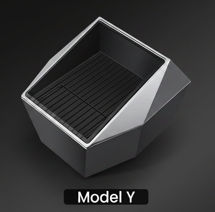 Rear Row Cybertruck Style Storage Box for Tesla Model Y 2022-2024 - TESLARY Tesla Shop Accessories Europe Nederlands Dublin Cork Ireland Deutschland Espana Alicante France Italia