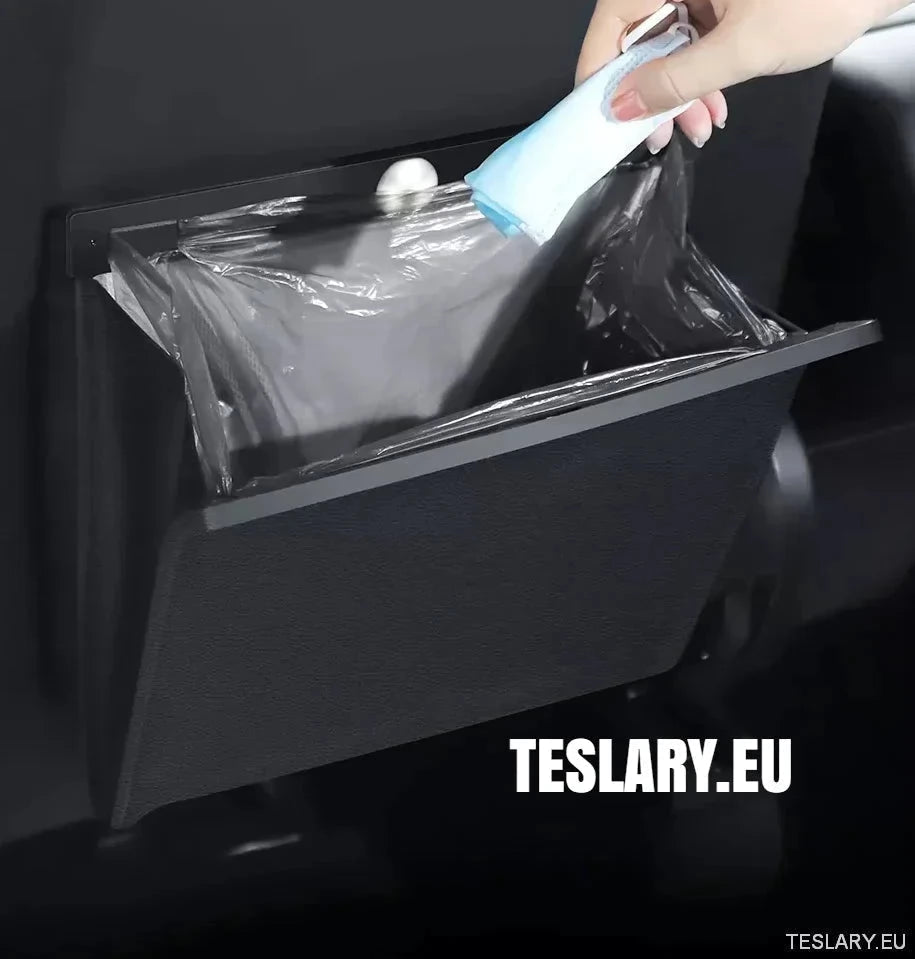 Seat Back Storage / Bag PU Leather with Led Light & Magnetic Lock - TESLARY Tesla Shop Accessories Europe Nederlands Ireland Deutschland Espana Alicante France Italia