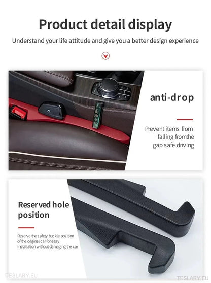 Seat Gap Filler for Tesla Model 3 , Y & S with Logo - TESLARY Tesla Shop Accessories Europe Nederlands Dublin Cork Ireland Deutschland Espana Alicante France Italia