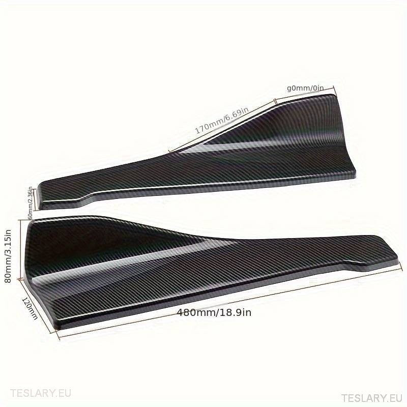 Side Skirt Carbon Fiber Body Trim ( Universal ) - TESLARY Tesla Shop Accessories Europe Nederlands Ireland Deutschland Espana Alicante France Italia