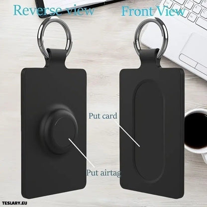 Silicon Card Holder Case for Apple Airtag & Tesla Key Card - TESLARY Tesla Shop Accessories Europe Nederlands Ireland Deutschland Espana Alicante France Italia