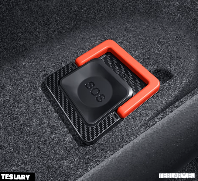 Tesla 3+ Highland Emergency Rear Door Pull Handle 2 - 1 Kit - TESLARY Tesla Shop Accessories Europe Nederlands Dublin Cork Ireland Deutschland Espana Alicante France Italia