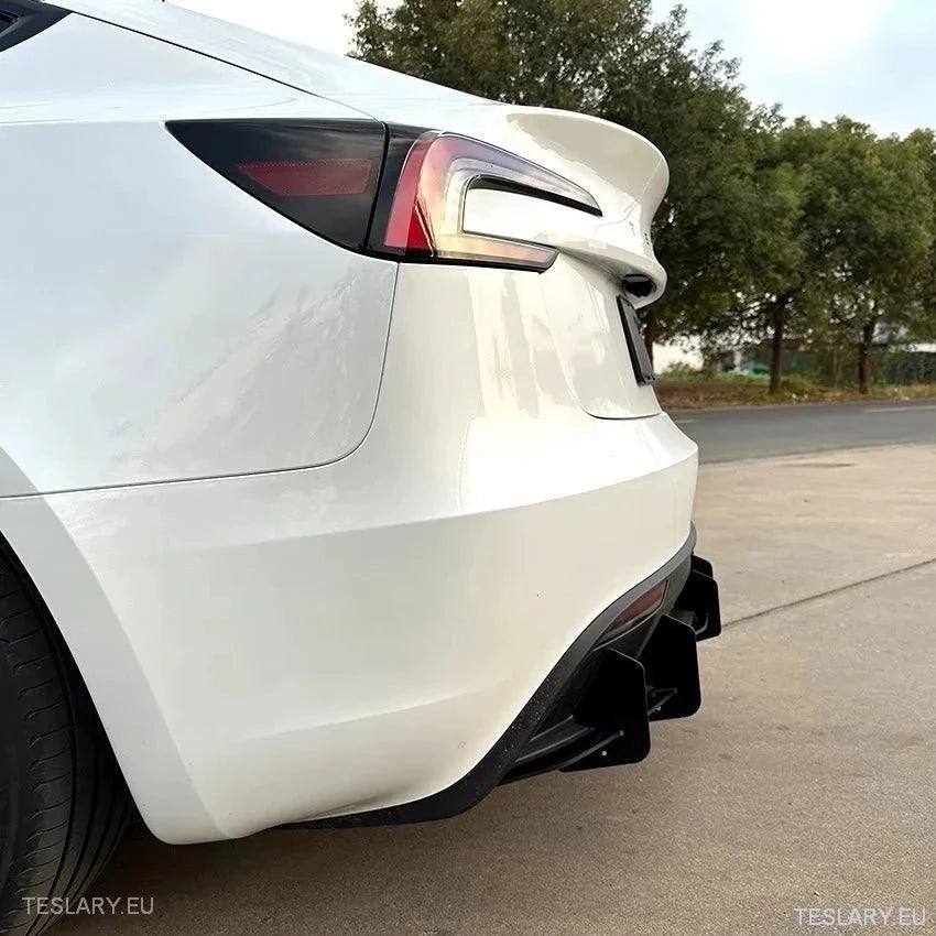 Tesla 3 Highland Rear Bumper Diffuser Body Kit - TESLARY Tesla Shop Accessories Europe Nederlands Ireland Deutschland Espana Alicante France Italia