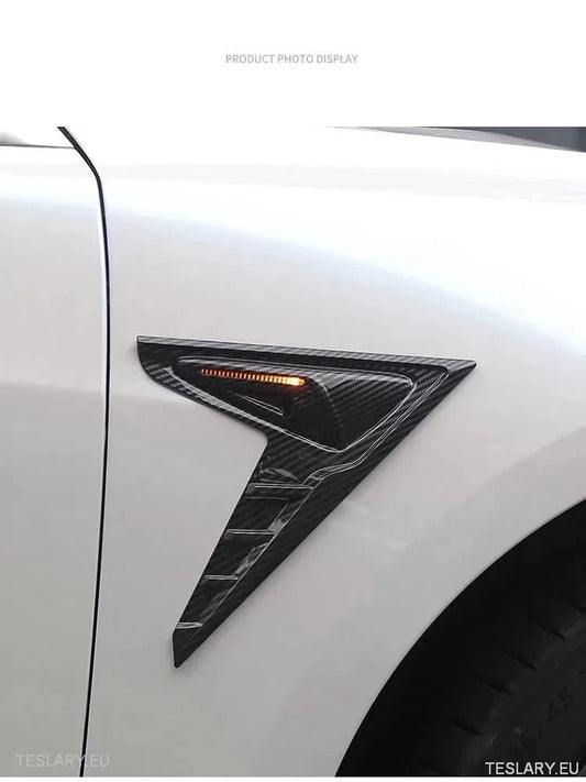 Tesla 3/Y Side Camera Thunder Wing Blade Design - TESLARY Tesla Shop Accessories Europe Nederlands Ireland Deutschland Espana Alicante France Italia