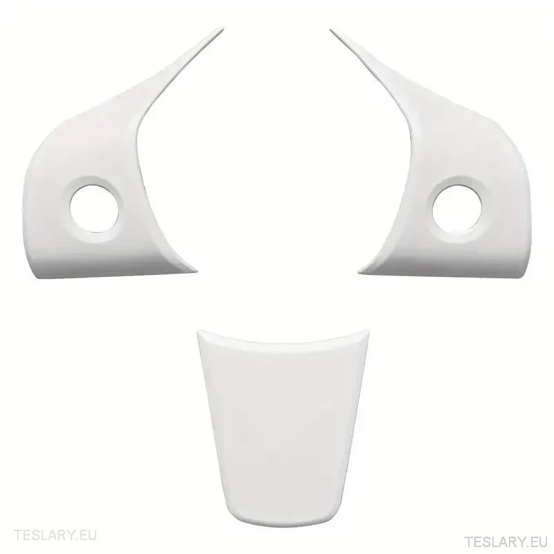 Tesla 3/Y Steering Wheel Upgrade Cover in Black Carbon or White - TESLARY Tesla Shop Accessories Europe Nederlands Ireland Deutschland Espana Alicante France Italia